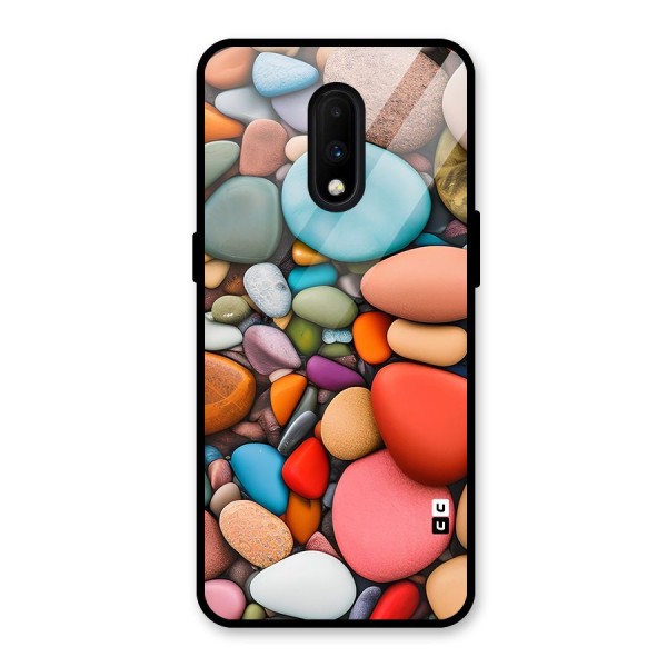 Colourful Stones Glass Back Case for OnePlus 7