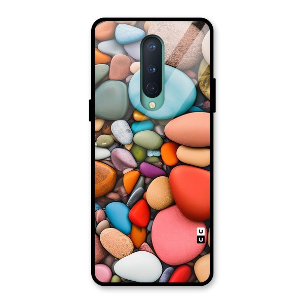 Colourful Stones Glass Back Case for OnePlus 8