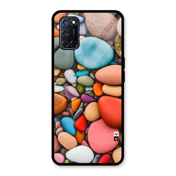 Colourful Stones Glass Back Case for Oppo A52