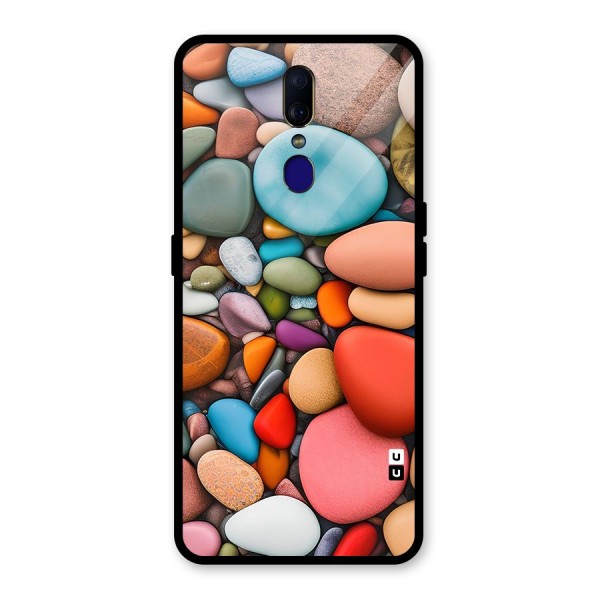 Colourful Stones Glass Back Case for Oppo F11