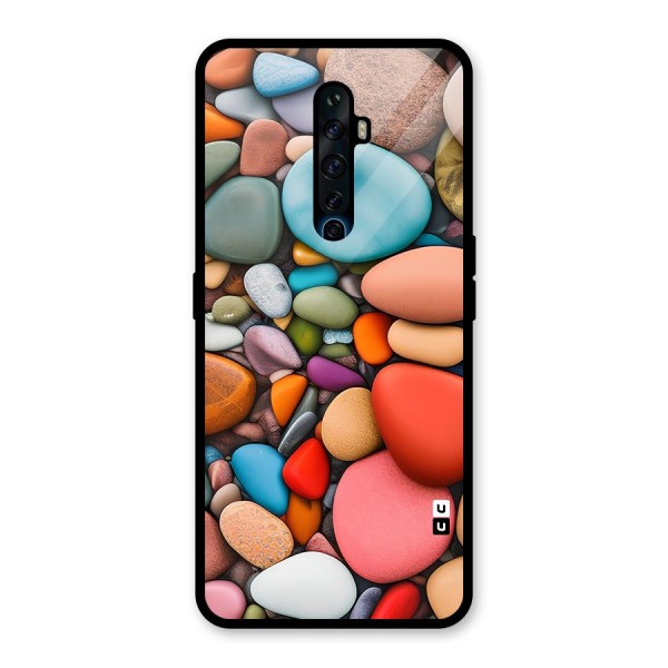 Colourful Stones Glass Back Case for Oppo Reno2 Z