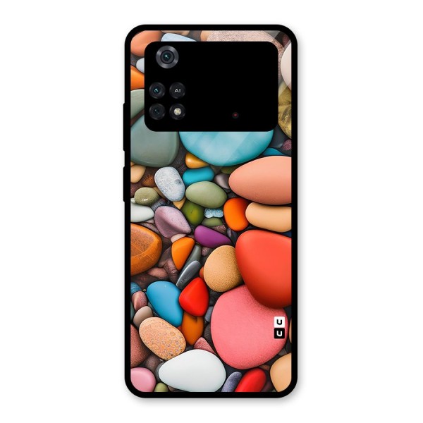 Colourful Stones Glass Back Case for Poco M4 Pro 4G