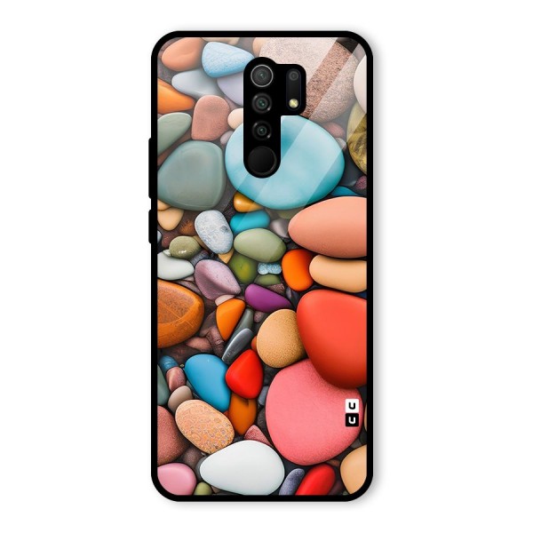 Colourful Stones Glass Back Case for Redmi 9 Prime