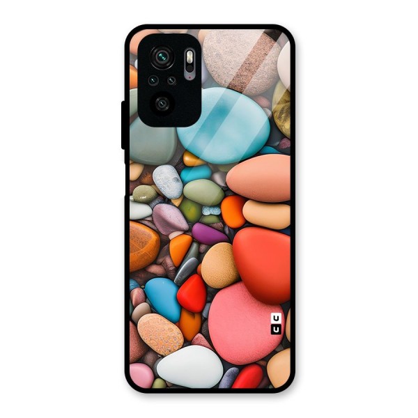 Colourful Stones Glass Back Case for Redmi Note 10