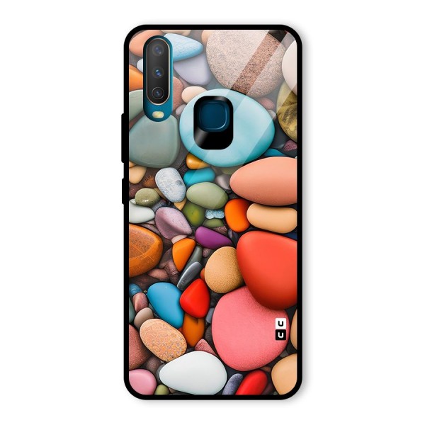 Colourful Stones Glass Back Case for Vivo Y15