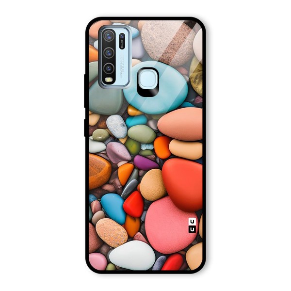 Colourful Stones Glass Back Case for Vivo Y30