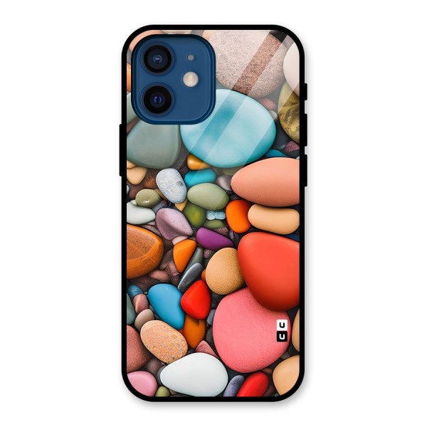 Colourful Stones Glass Back Case for iPhone 12 Mini