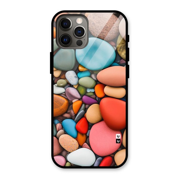 Colourful Stones Glass Back Case for iPhone 12 Pro