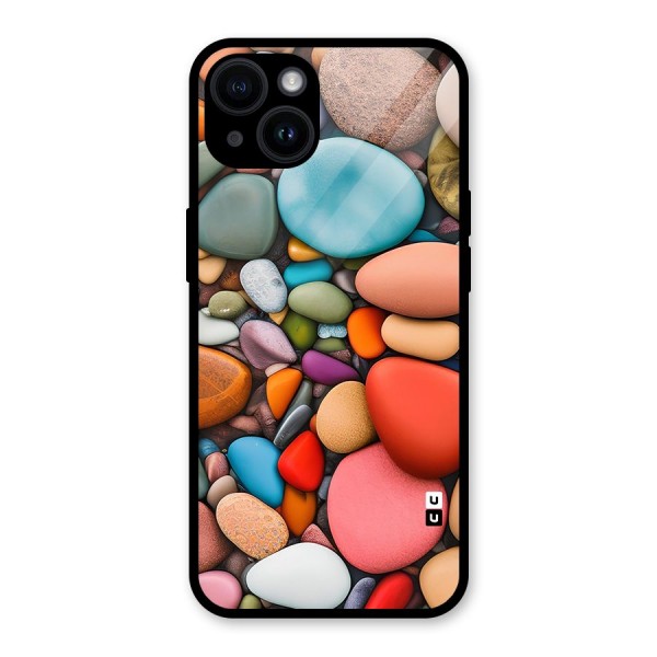 Colourful Stones Glass Back Case for iPhone 14