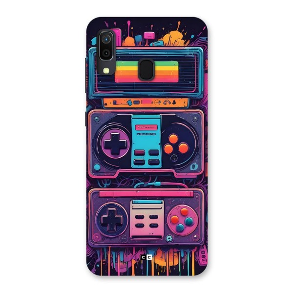 Comic Gaming Console Back Case for Galaxy A20