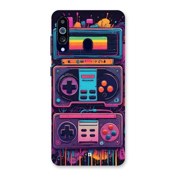 Comic Gaming Console Back Case for Galaxy A60