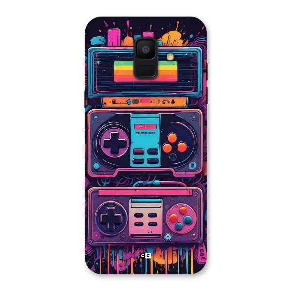 Comic Gaming Console Back Case for Galaxy A6 (2018)