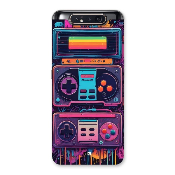 Comic Gaming Console Back Case for Galaxy A80