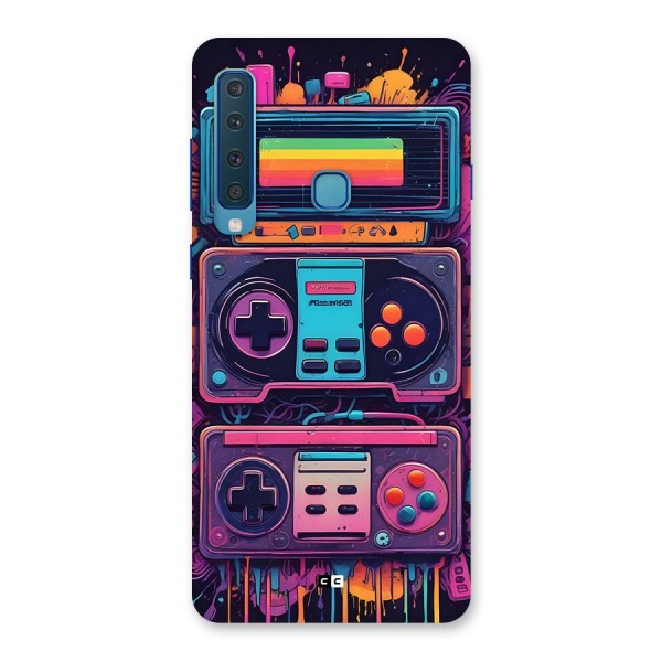 Comic Gaming Console Back Case for Galaxy A9 (2018)