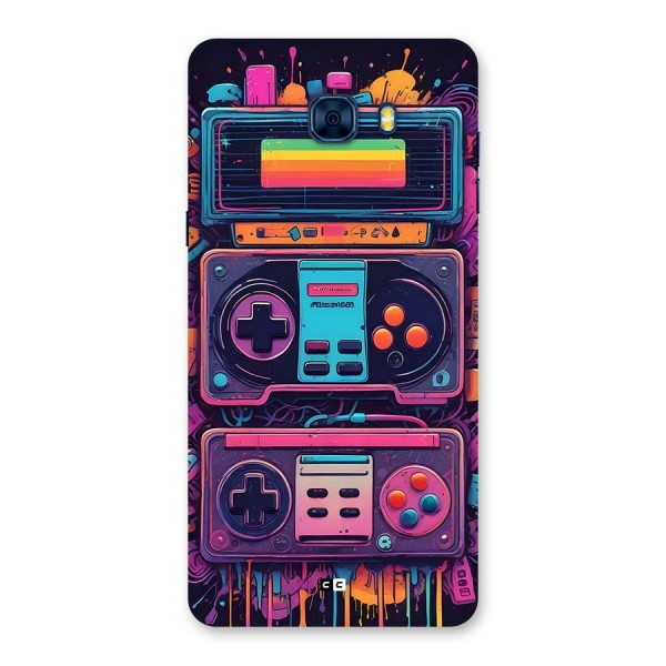 Comic Gaming Console Back Case for Galaxy C7 Pro