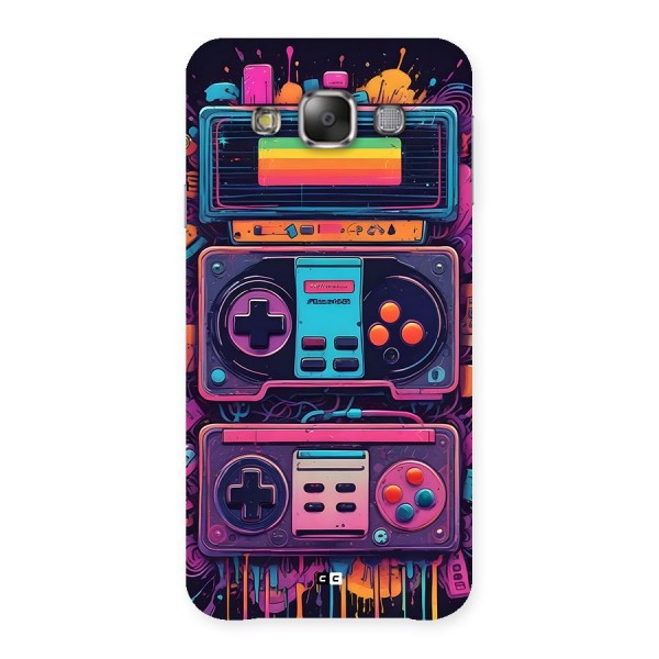 Comic Gaming Console Back Case for Galaxy E7