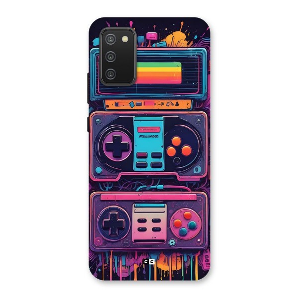 Comic Gaming Console Back Case for Galaxy F02s