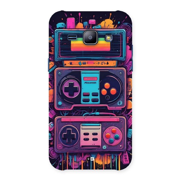 Comic Gaming Console Back Case for Galaxy J1