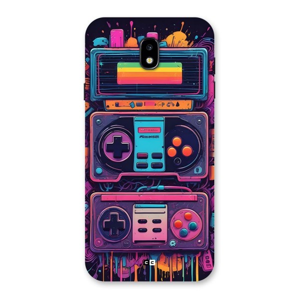 Comic Gaming Console Back Case for Galaxy J7 Pro