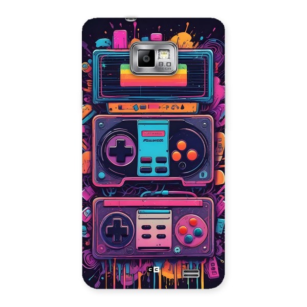 Comic Gaming Console Back Case for Galaxy S2