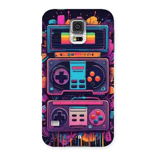 Comic Gaming Console Back Case for Galaxy S5