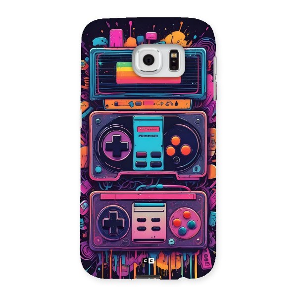 Comic Gaming Console Back Case for Galaxy S6