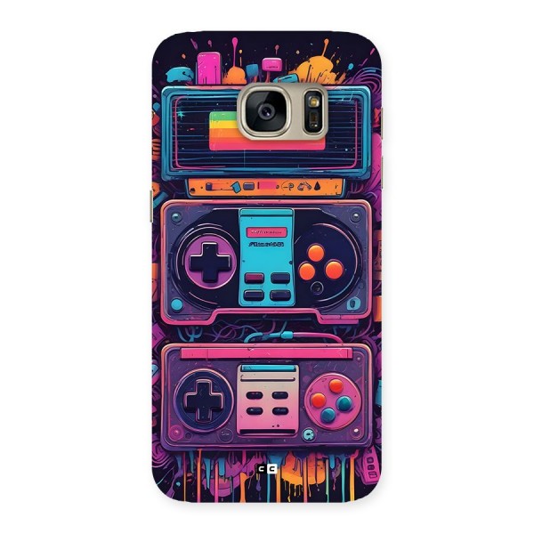 Comic Gaming Console Back Case for Galaxy S7