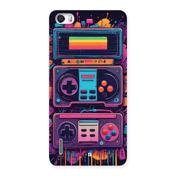 Comic Gaming Console Back Case for Honor 6