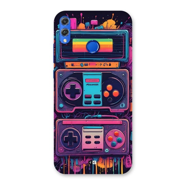 Comic Gaming Console Back Case for Honor 8X