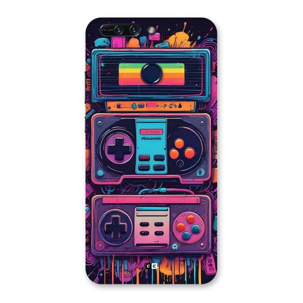 Comic Gaming Console Back Case for Honor 8 Pro