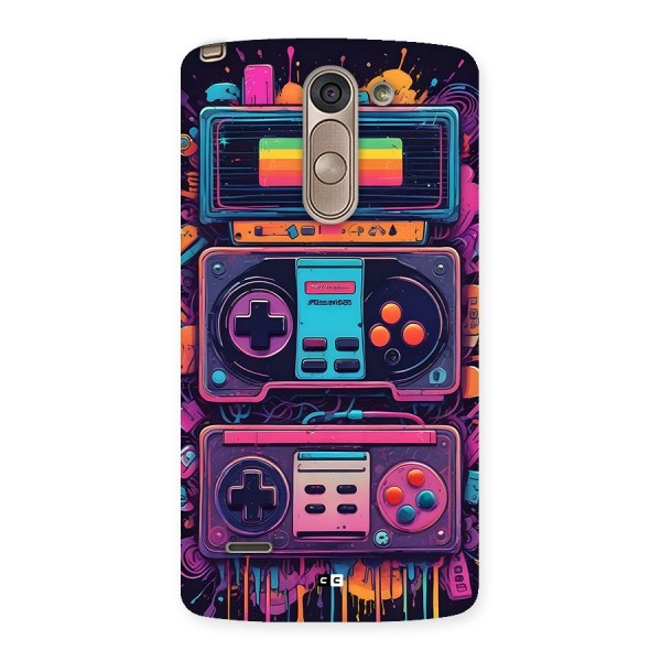 Comic Gaming Console Back Case for LG G3 Stylus