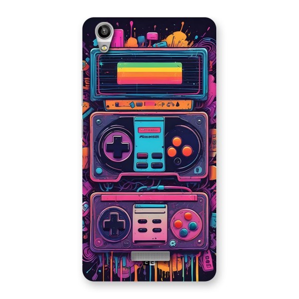 Comic Gaming Console Back Case for Lava Pixel V1