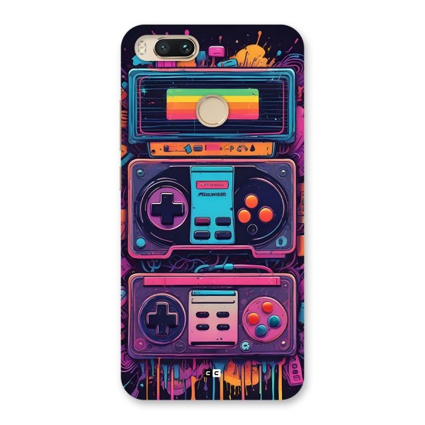 Comic Gaming Console Back Case for Mi A1