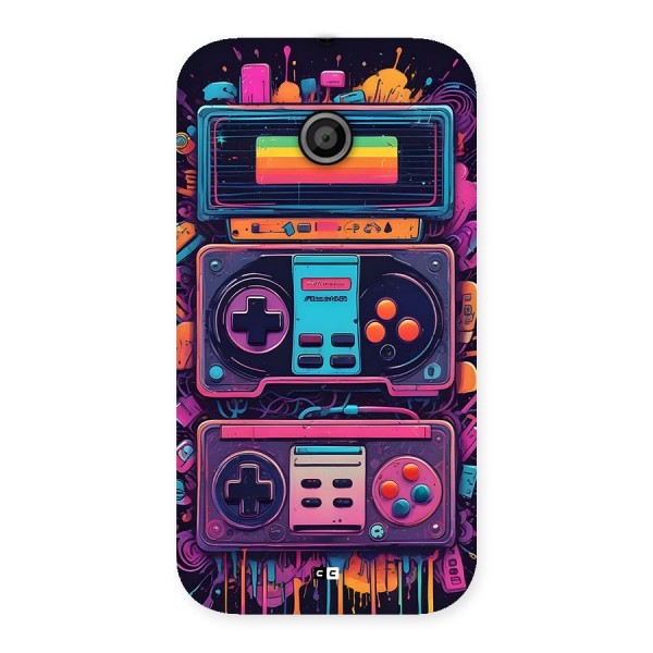 Comic Gaming Console Back Case for Moto E