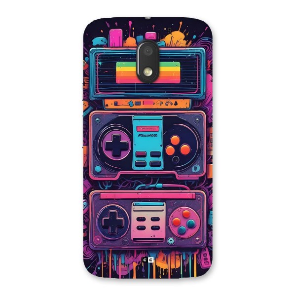 Comic Gaming Console Back Case for Moto E3 Power