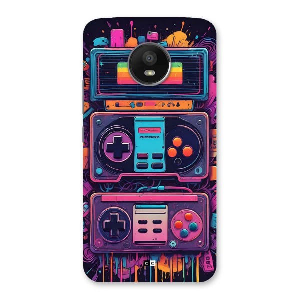 Comic Gaming Console Back Case for Moto E4 Plus