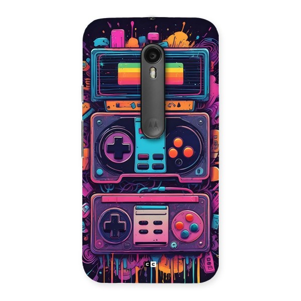 Comic Gaming Console Back Case for Moto G3