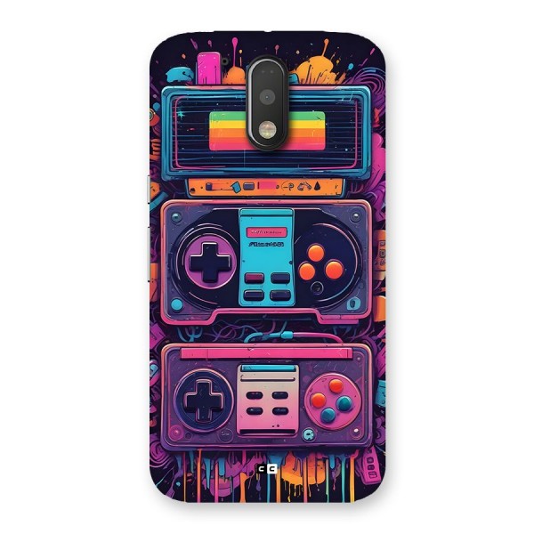 Comic Gaming Console Back Case for Moto G4