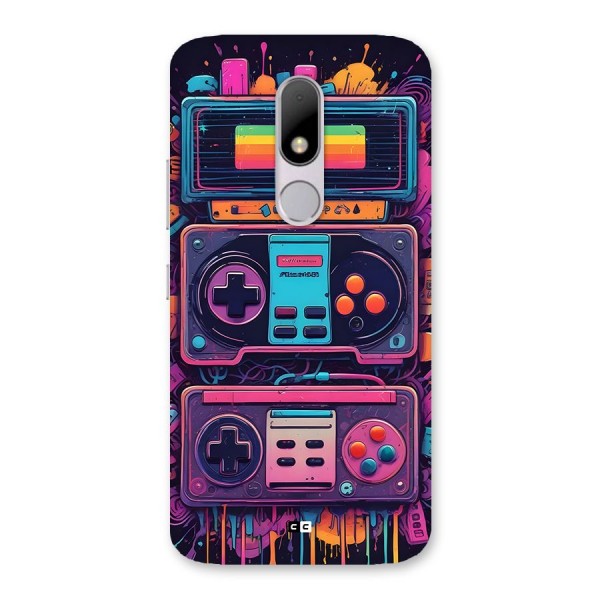 Comic Gaming Console Back Case for Moto M