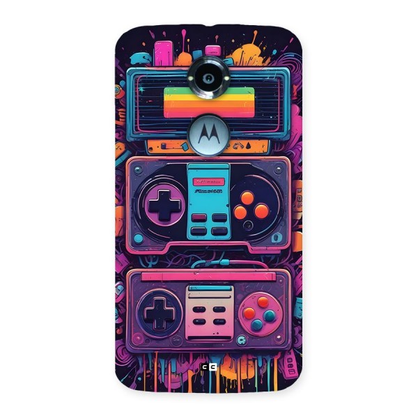 Comic Gaming Console Back Case for Moto X2