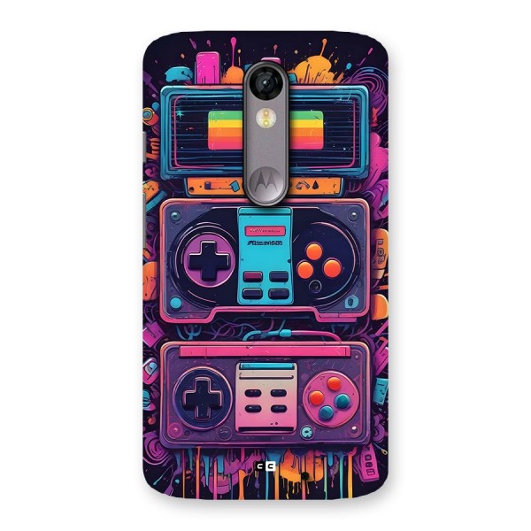 Comic Gaming Console Back Case for Moto X Force