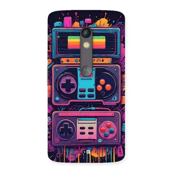 Comic Gaming Console Back Case for Moto X Play