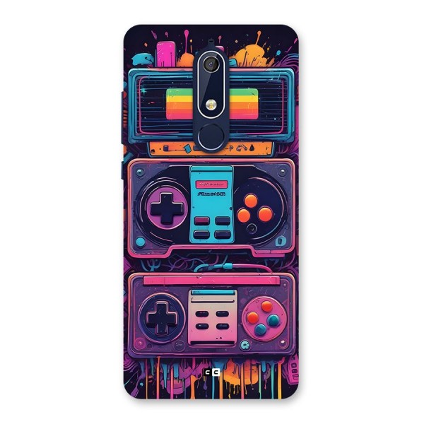 Comic Gaming Console Back Case for Nokia 5.1