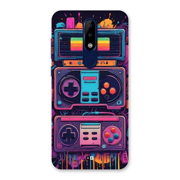 Comic Gaming Console Back Case for Nokia 5.1 Plus