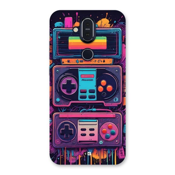 Comic Gaming Console Back Case for Nokia 8.1