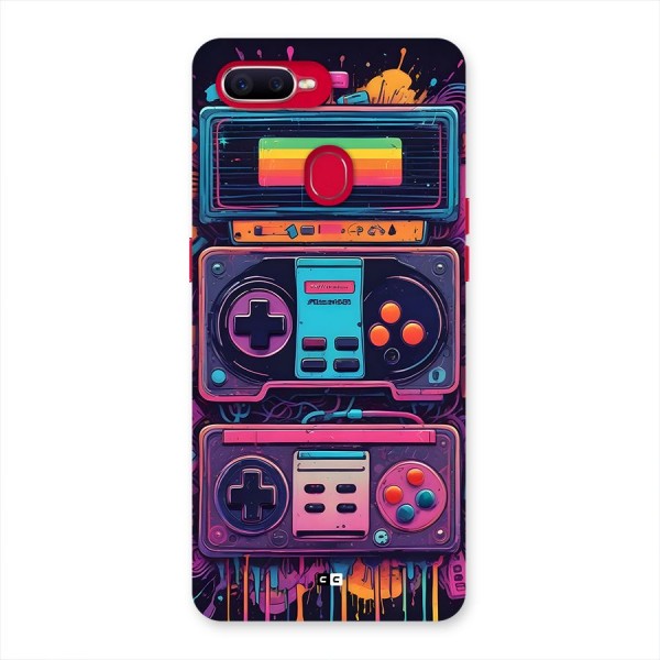 Comic Gaming Console Back Case for Oppo F9 Pro