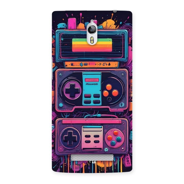 Comic Gaming Console Back Case for Oppo Find 7