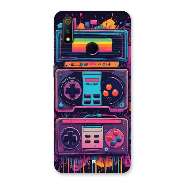 Comic Gaming Console Back Case for Realme 3 Pro