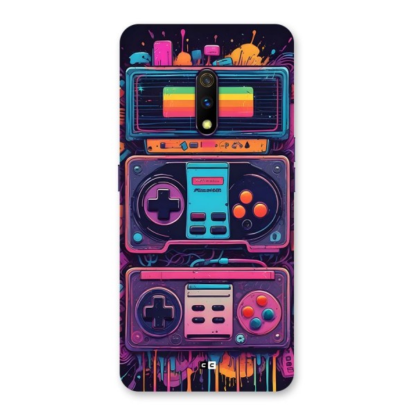 Comic Gaming Console Back Case for Realme X