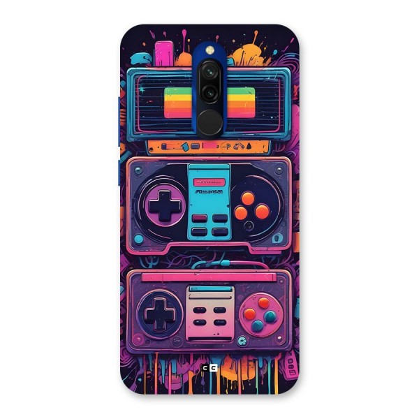 Comic Gaming Console Back Case for Redmi 8